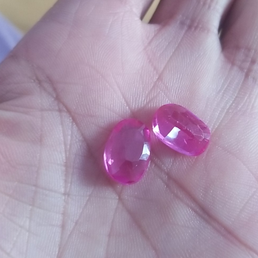 2 Created Ruby Loose Stone Size Totally 10ct - image 3